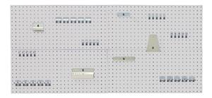 Bott Perfo Panels | Shadow Boards | Tool Boards | Wall Mounted 4 x 990 x 457mm Bott Perfo ® panels with a 40 piece hook kit